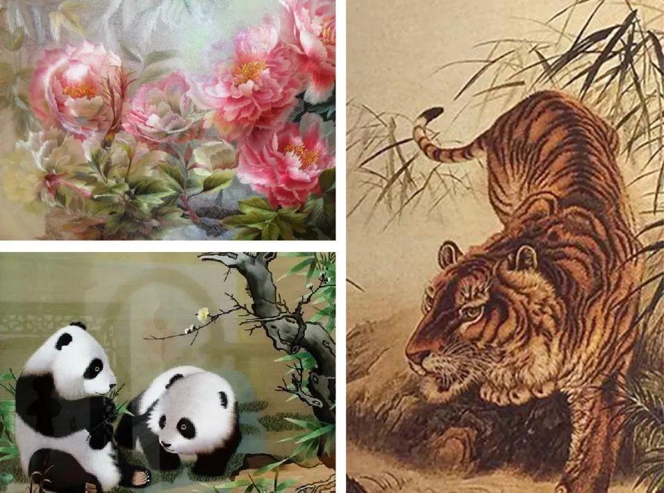 苏绣双面绣老虎，传统工艺的精湛之作