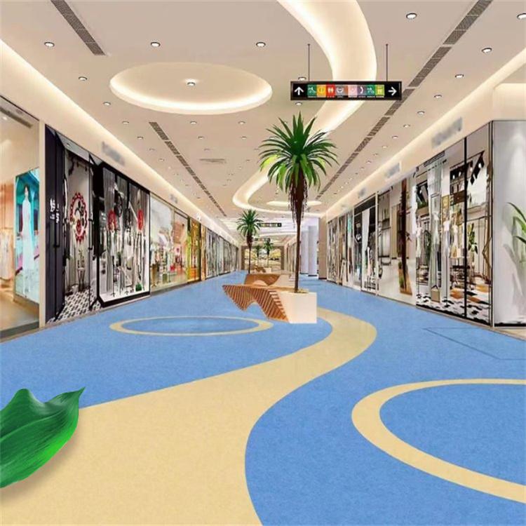 PVC地胶展厅效果图，展现现代商业空间的独特魅力