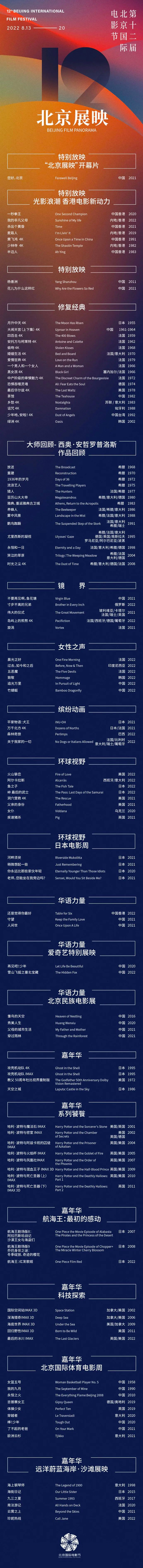 北京影视频道节目表概览