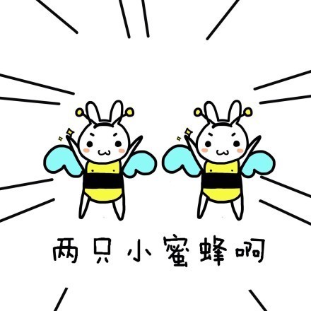 两只小蜜蜂全套表情包，甜蜜的传播与情感的表达